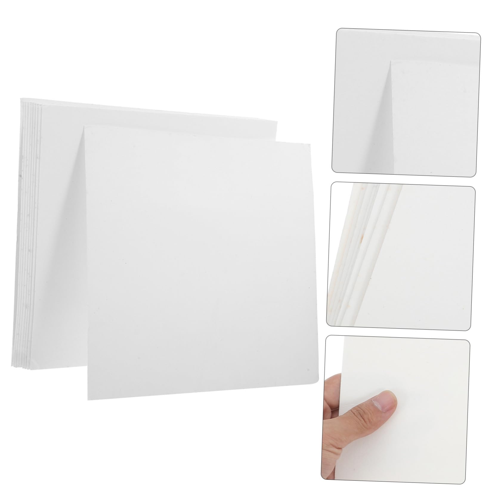 Carta Filtrante da Laboratorio Grande 30x30 Cm Bianca | 10 Pezzi, Carta Assorbente per Olio, Uso Industriale e Domestico, Fogli in Carta