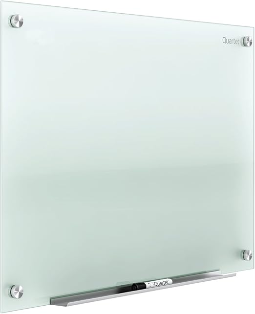 Quartet Glass Whiteboard, Dry Erase White Board, 3' x 2