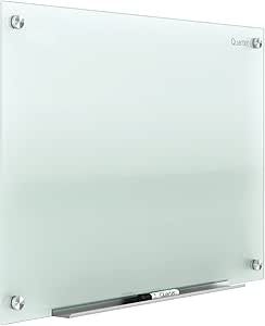 Quartet glass whiteboard, 3' x 2', frameless frosted surface