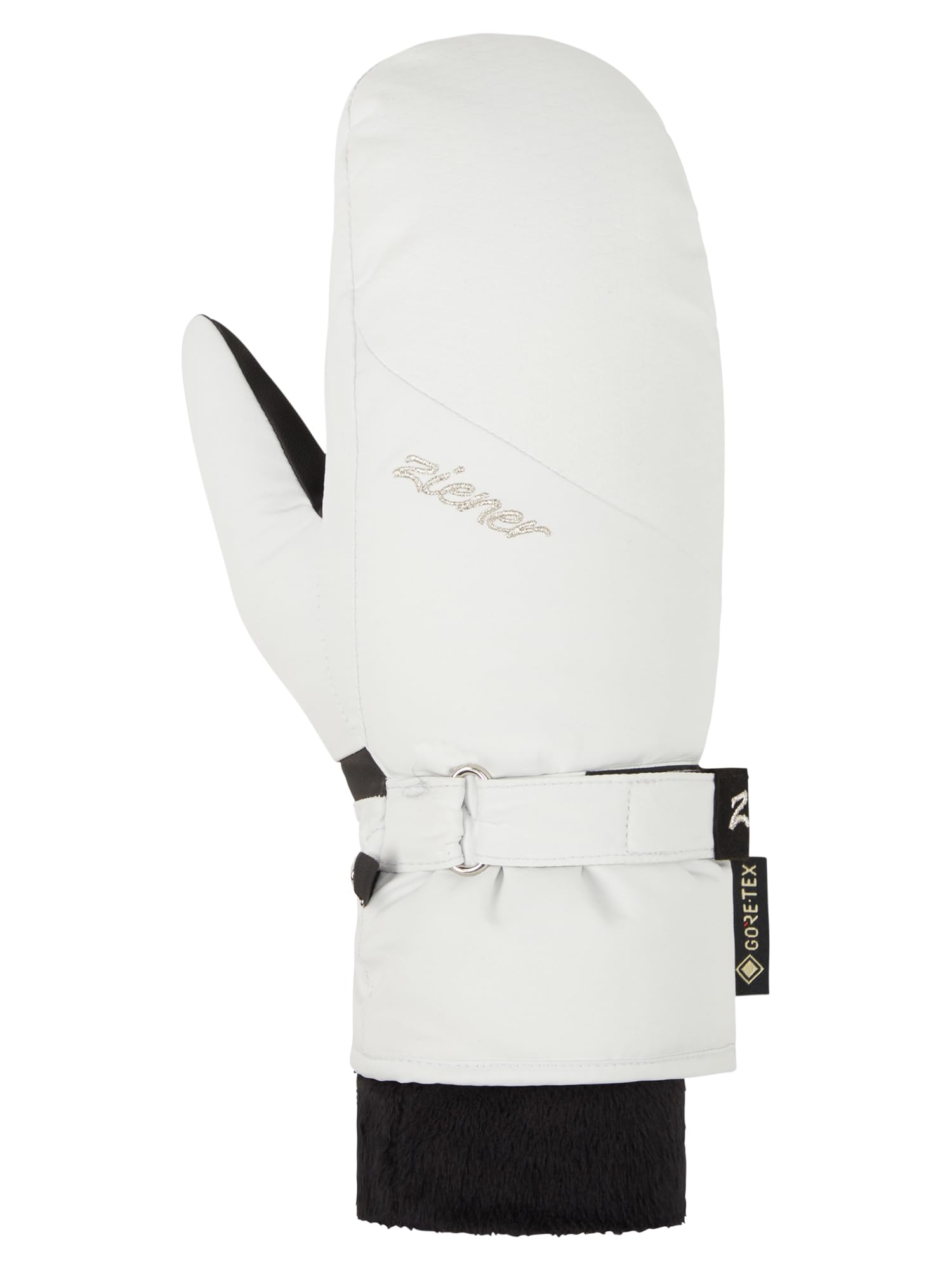 Ziener Damskie rękawiczki narciarskie KLAIRO/sporty zimowe | Gore-Tex, bardzo ciepłe, białe parowanie, 6,5