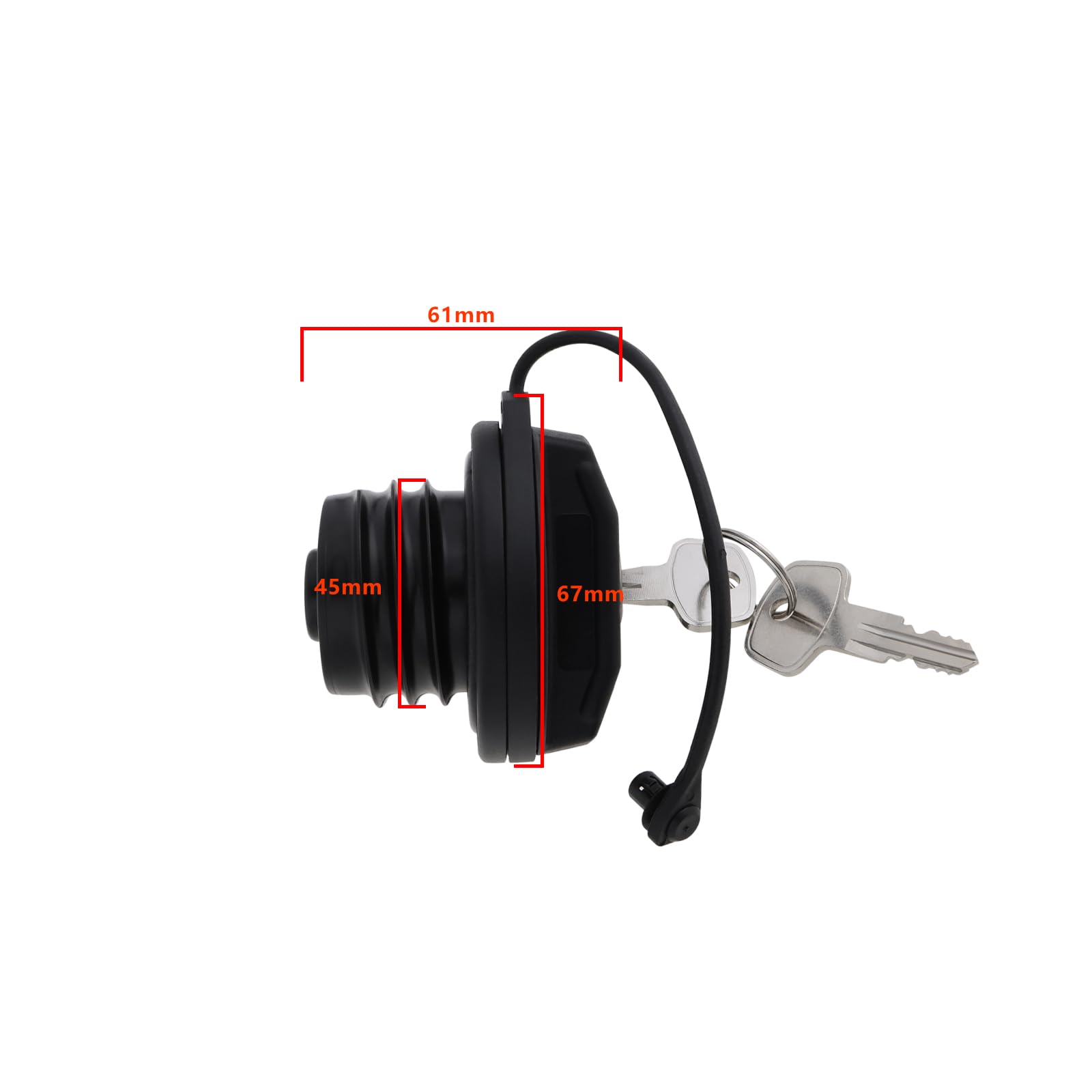 Ricambio Tappo Carburante con Serratura e 2Chiavi Interno Serbatoio Compatibile con Land Rover Defender 90 110 130 LR075664