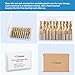 HQMaster 10-Pack Titanium Coated End Mill Milling Router Bits CNC Bits Cutting Tools Engraving Bits Tungsten Steel