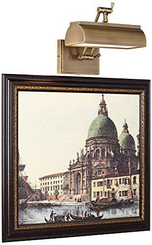 Possini Euro Design Possini Euro Upton 10" Wide Plug-In Antique Brass Picture Light #TOP7