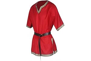 Red Tunic for Men: A Tapestry of Medieval Charm