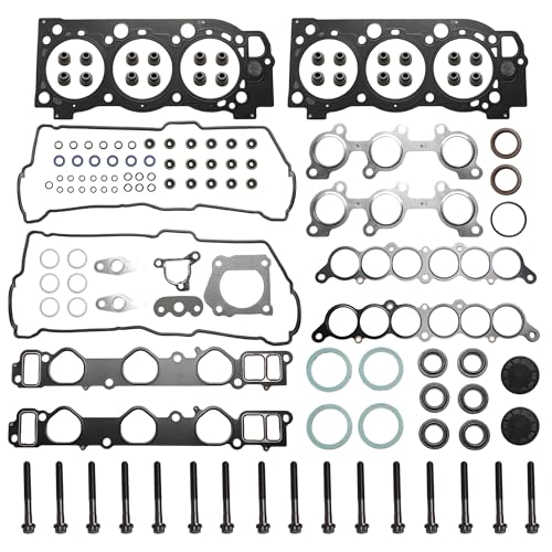 Image of Head Gasket Set with Bolts, 3.4L for Toyota 4Runner 1996-2002, for T100 1995-1998, for Tacoma 1995-2004, for Tundra 2000-2004, 3.4L V6 DOHC, OE# HS9227PT-1, HS2034, HB2031, SL1000(123pcs)