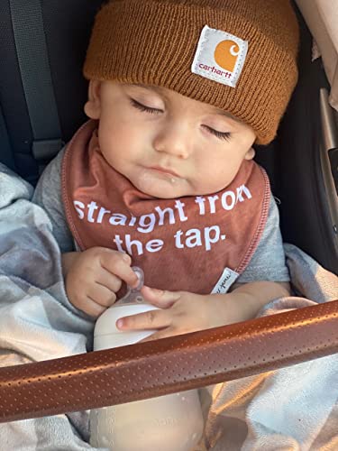 Denver James Bandana Feeding Drool Baby Bib I Soft Organic Cotton I Fleece Back #TOP6