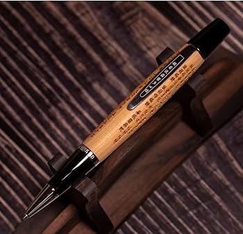書くだけ心願成就✨【夢を叶える魔法のボールペン✨】圧倒的引寄せ！高額当選実績有り 国産銘木の最高峰 黒柿 縞柿模様 4 ゴールド金具・Chouette」木