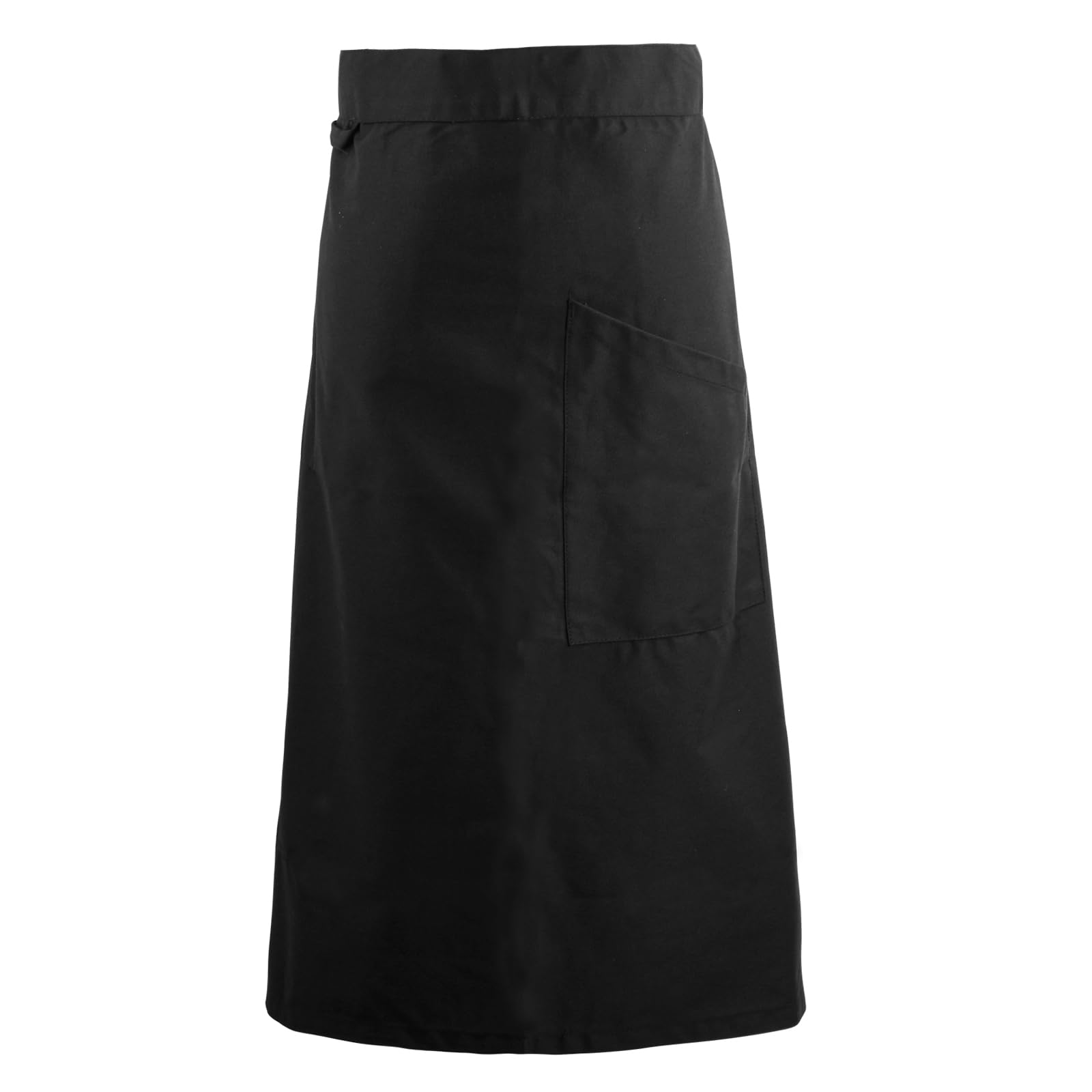 Mandil Camarero Camarera, Delantal Cocina Hombre Mujer, Medio Delantal con Bolsillo, Delantal Cocinero para Cocinar, Delantal Impermeable de Cintura Largo, Chef Waist Apron 66x70cm