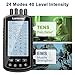 EMS TENS Unit 4 Channel Muscle Stimulator, Lanieney Rechargeable Electric Pulse Massager, 40 Level Intensity 24 Modes Machine with 10 Electrode Pads for Pain Relief Therapy
