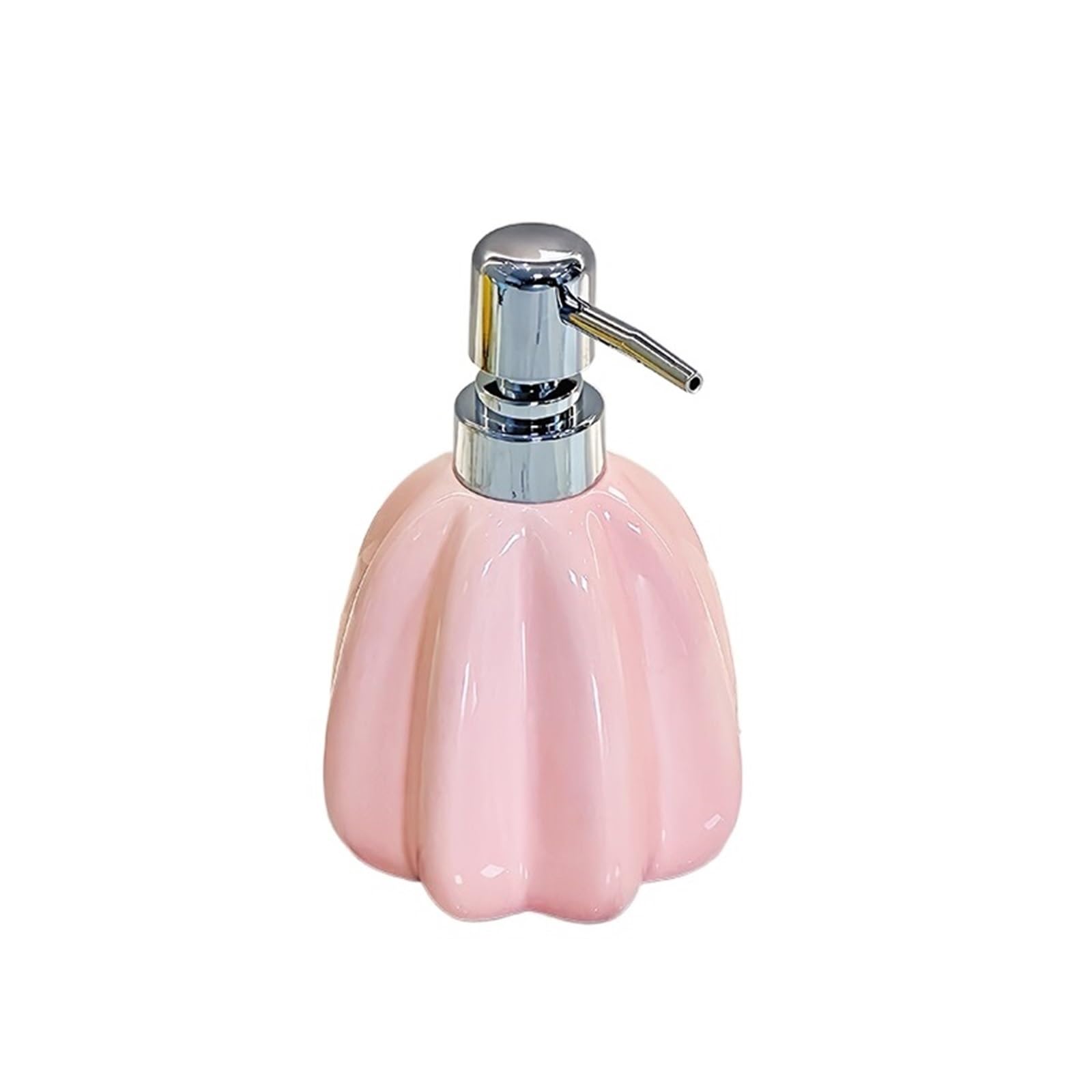 soap dispenser 380ml Ceramic Refillable Soap Dispenser For Bathroom Premium Kitchen Liquid Pump Bottles(Pink)