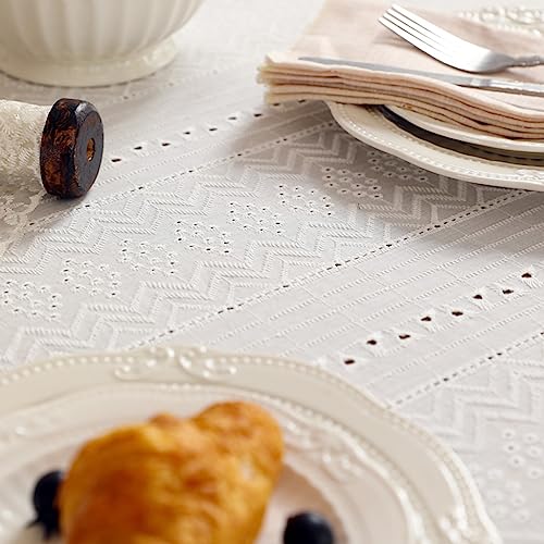 Nappe de table en dentelle rectangulaire 150x240cm chic - 5