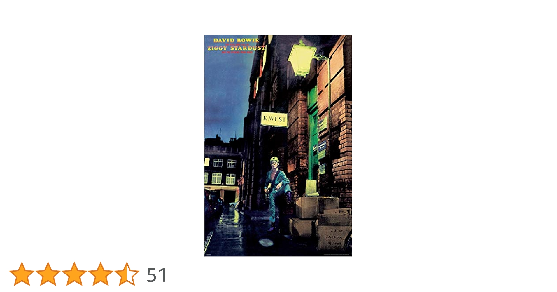 Amazon.co.jp: (24x36) David Bowie - Ziggy Stardust Music