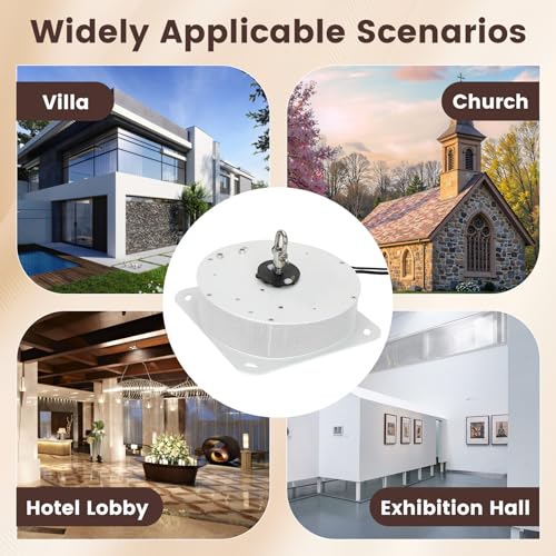 Chandelier Hoist Lifter System,19FT Electric Motor Winch Lighting Lifting.110V-240V Max Capacity 220lbs-Hoist Lift-Chandelier Lift is Remote Controlled for Lamp Cleaning Maintenance (DDJ100-19FT) by Gorhope - Image 7
