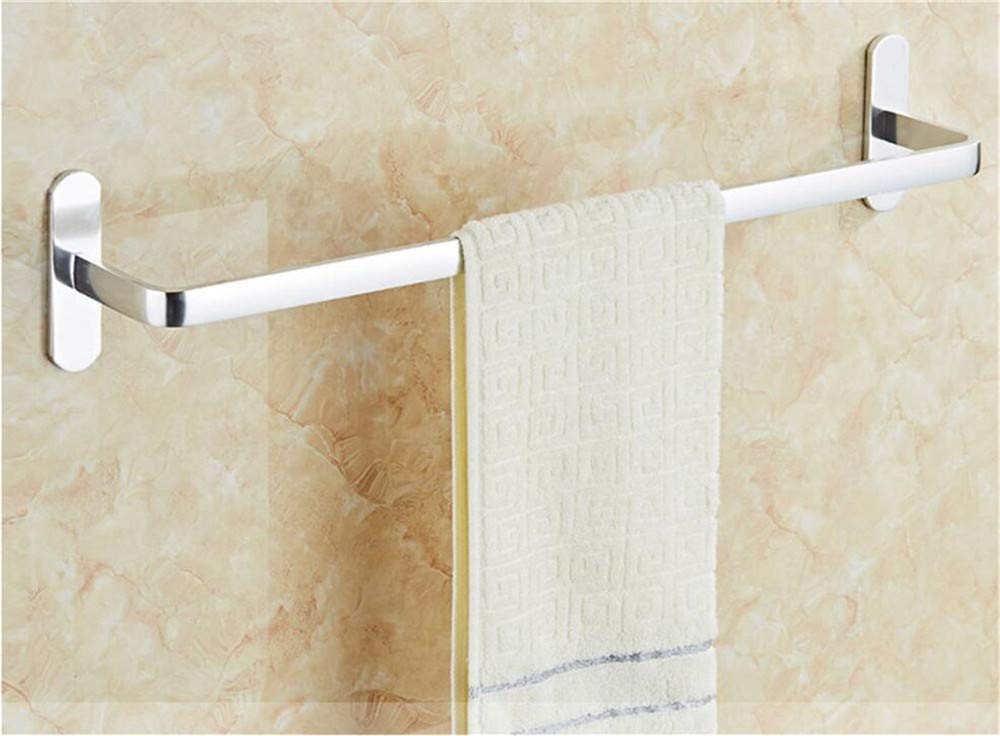 Porte-serviettes sans perceuse 60cm unipolaire double barre auto-adhésif 3M