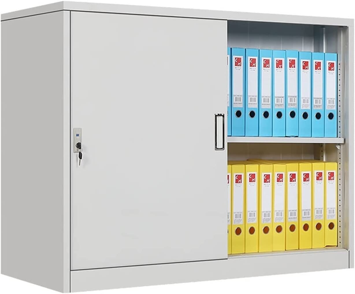 Aioneer Gold Steel Office File Cabinet With Data Storage Vertical Metal Cabinet For Home And Office Color