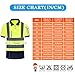 AK A-KSAFETY High Visibility Short Sleeve Safety Polo Shirt with Reflective Stripes - Yellow&Black, Sizes Small to 4XL, Pack of 2