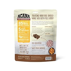 Acana high protein biscuits dog treats crunchy chicken liver recipe 9oz   cucciolini doodles