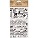 Life Quotes Remnant Rubs by Tim Holtz Idea-ology, 5 x 7 Inch, 2 Sheets, Black/White, TH93120