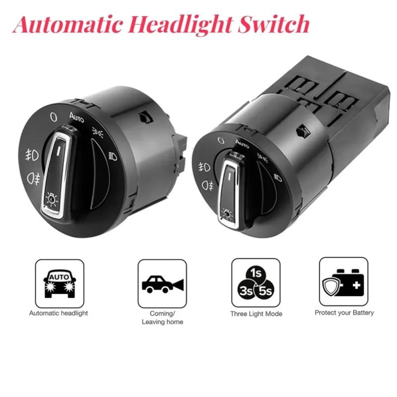 Módulo sensor de interruptor de control de faros delanteros para solucionar fallos en Jetta 2
