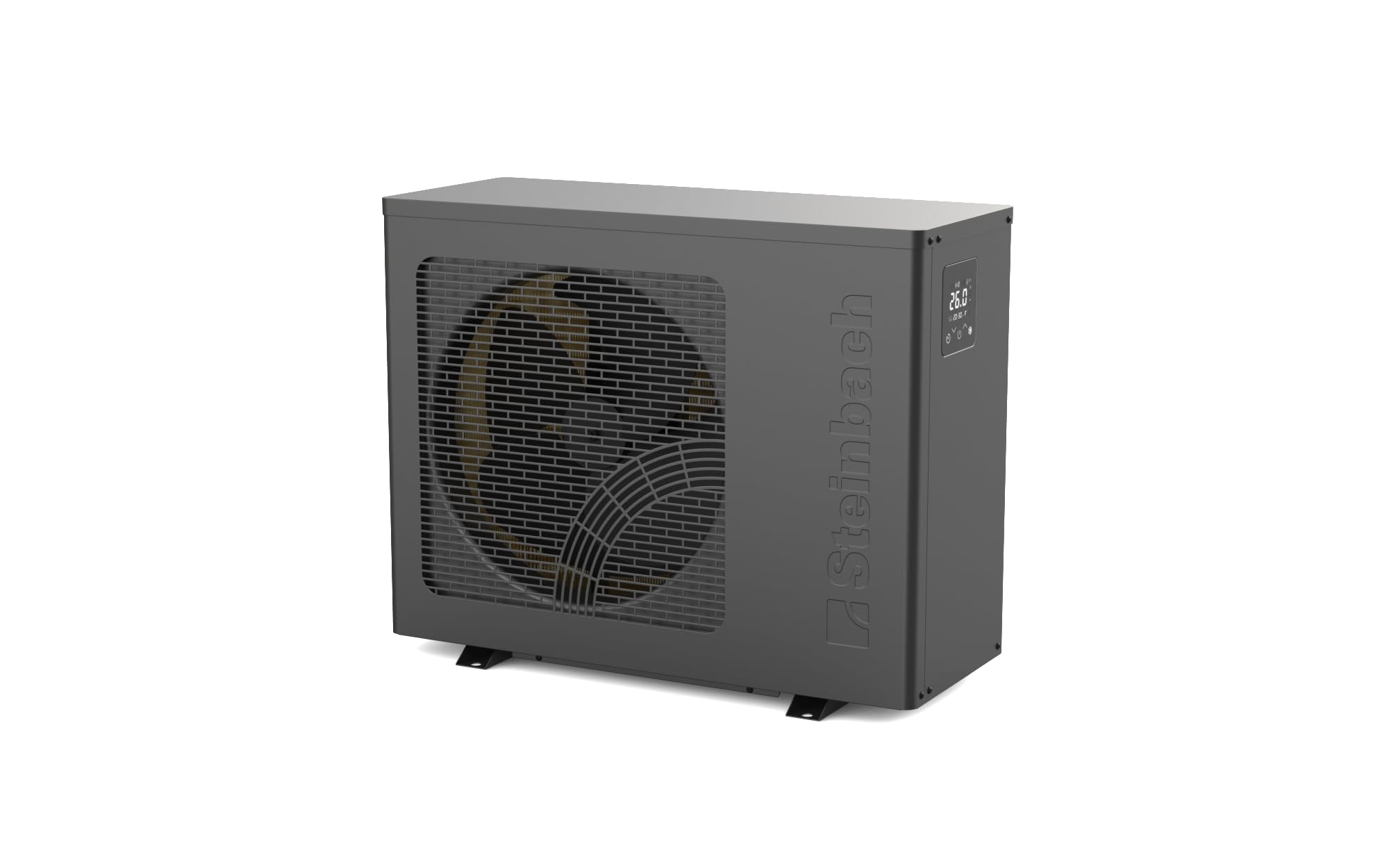 Steinbach Pompa di Calore Solid 9 – 049402Z – Pompa di Calore per Piscina Fino a 50.000 l – Potenza di Riscaldamento 9 kW – Funzione di Riscaldamento e Raffreddamento – Controllo App WLAN – Adatto
