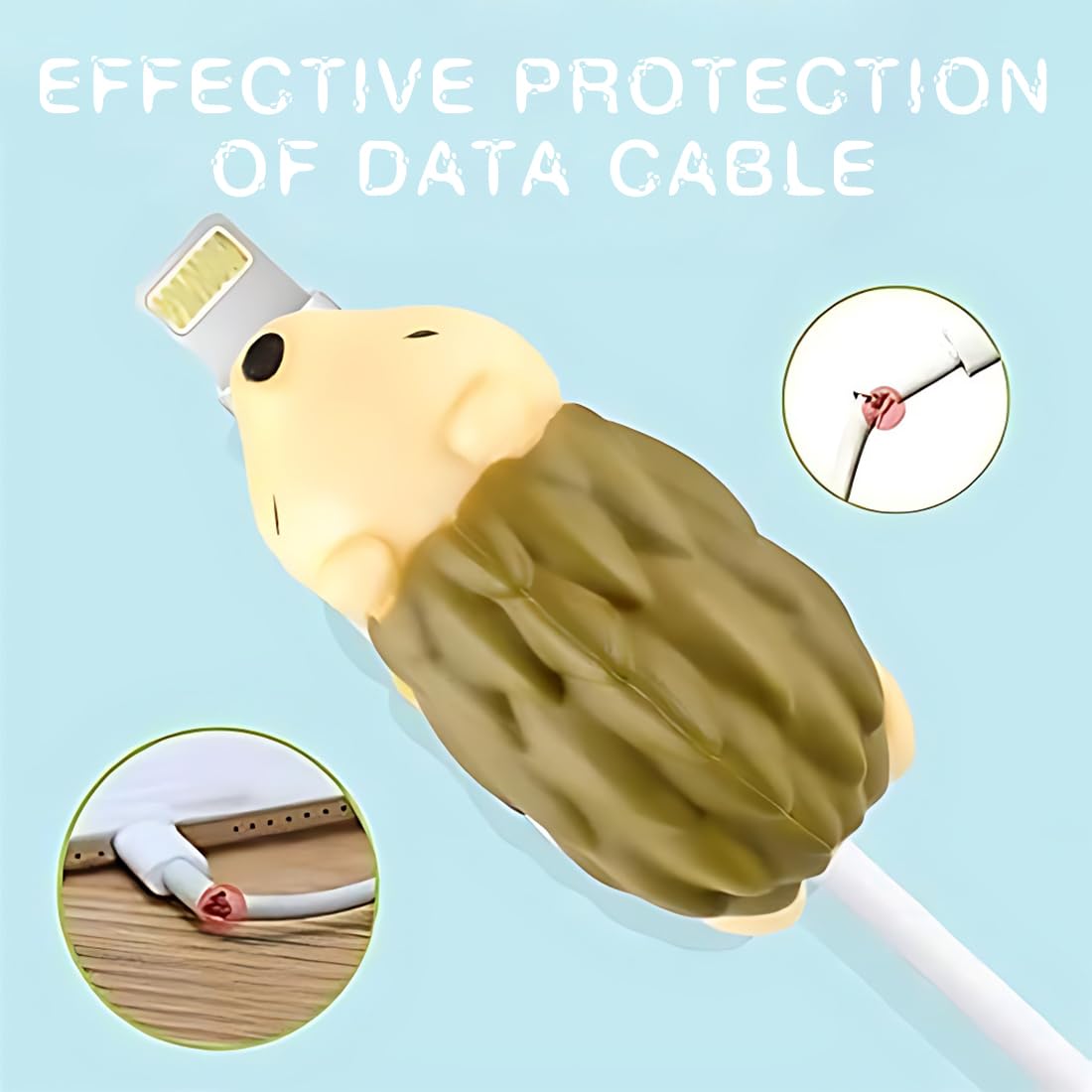 8 Pezzi Protezione Cavo Usb Ad Animale, Cute Animal Protector, Di Plastica, Per Telefono, Protect Caricatore