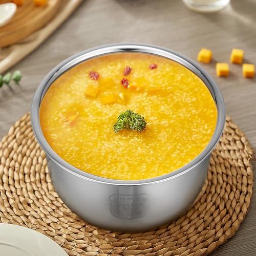 Cuiseur à riz récipient inox 2L pour repas sains Amosfun