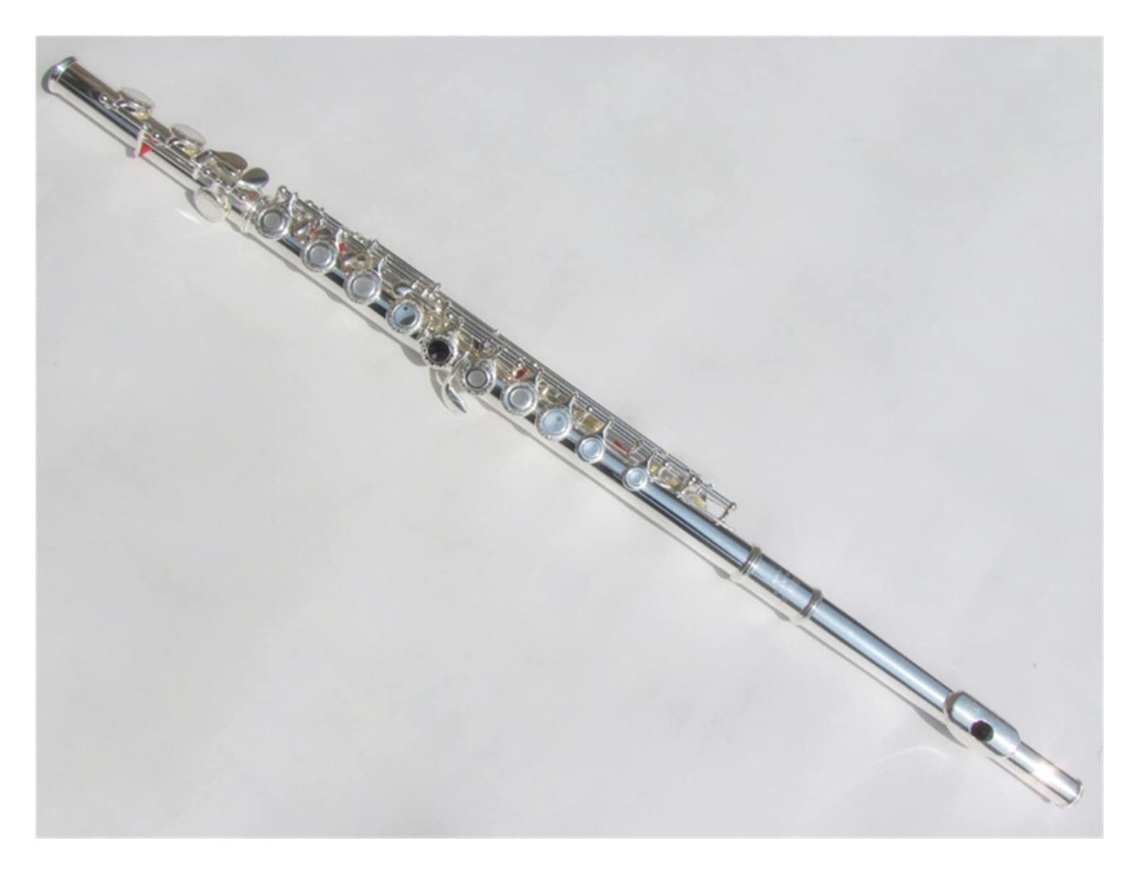 Flauto Flauto Cupronichel Chiave C 16 Fori Strumenti Musicali Placcati Argento con Custodia E Accessori (Color : Hard Box)
