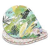 ZHUSSZHU Reusable Boho Water-Drop Cocktail & Appetizer Plate with Built-In Drink Cup Holder β Party Plate with Stemware Holder for Fried Chicken, Burgers, Red Wine & More β 3-Pack (Mixed loading)