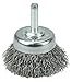 Weiler 14301 1-3/4" Crimped Wire Cup Brush, .0118" Steel Fill, 1/4" Stem, Made in the USA