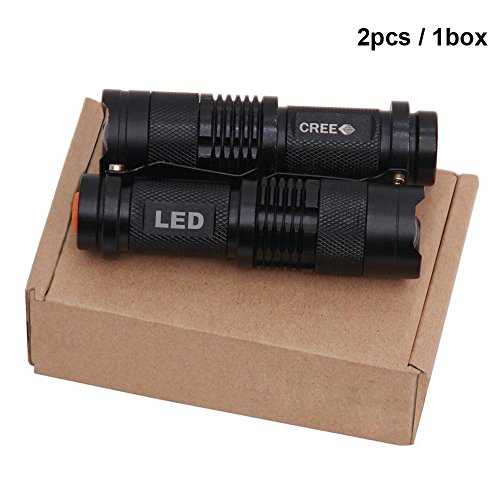 Mr. Henry Adjustable Focus Cree LED Flashlight Super Bright 300 Lumen 3 Modes Flashlight Torch (Set E)