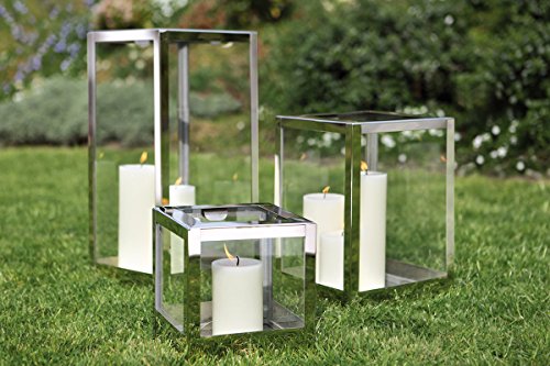 Preisvergleich Produktbild Fink Mali Laterne, Edelstahl, 24x24x35cm