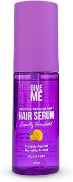 مصل الشعر من Give Me Cosmetics، لتهدئة التجعد، وختمه بالرطوبة لتنعيمه وترويضه وحمايته، غني بزيت بذور المانجو وفاكهة العاطفة