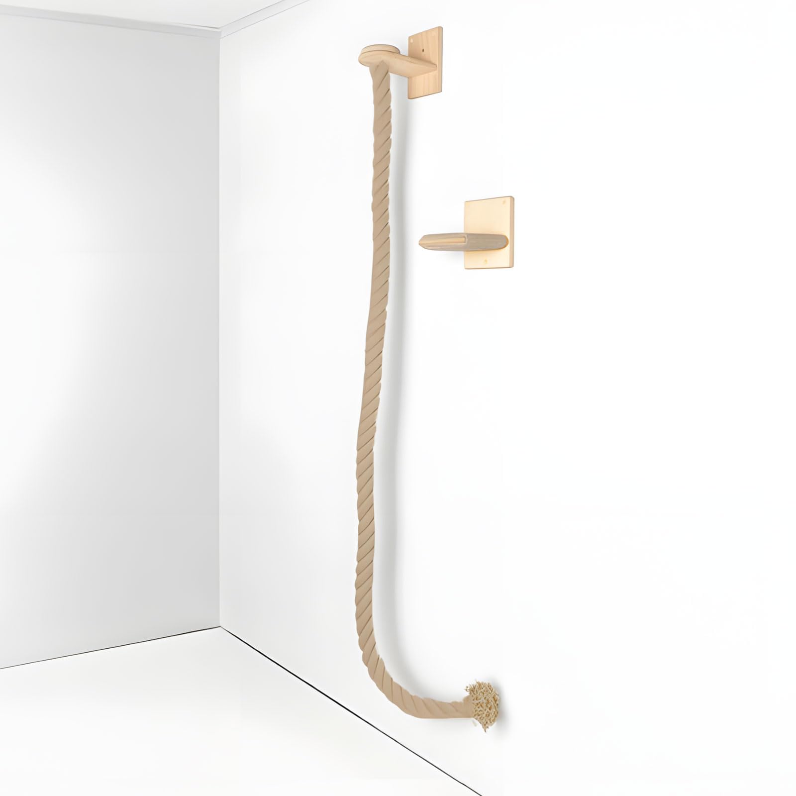 152 cm wysoka konstrukcja ścienna z liną obszarową do skakania pazurów, bezpieczeństwo w kompaktowych przestrzeniach, kompaktowe meble dla zwierząt domowych