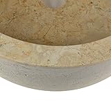 Divero Naturstein Aufsatz-Waschbecken Marmor - 3