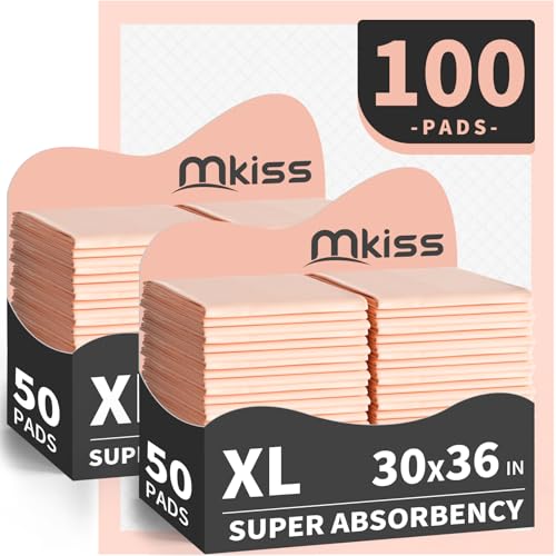 MKISS Bed Pads Disposable [100 Count] Adult Incontinence Underpads 30