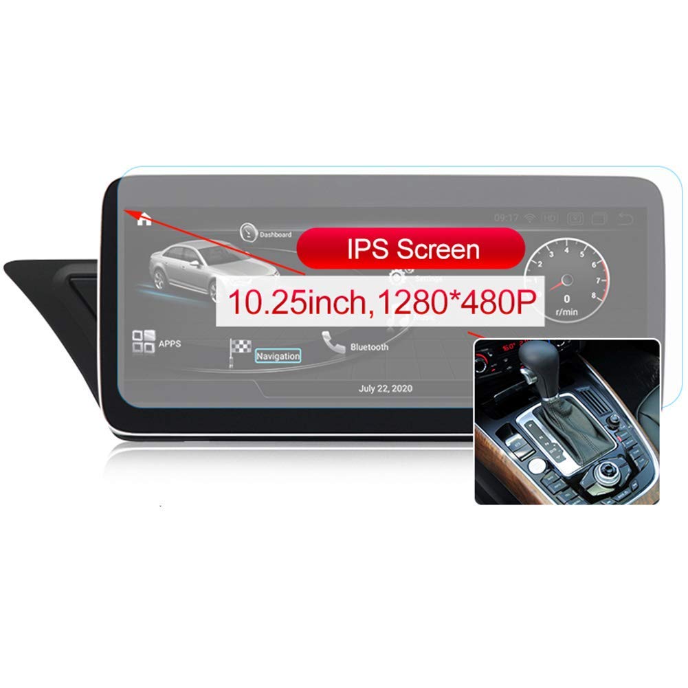 HBWZ Android Car Stereo Radio 2 Din Sat Nav for Audi A4L B8 A5 2009-2017 GPS Navigation 10.25 inch Touch Screen Multimedia Player Video Receiver with 4G DSP Carplay