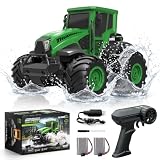 YESHIN Amphibienfahrzeug Ferngesteuertes Auto 1:14, RC Auto Grün