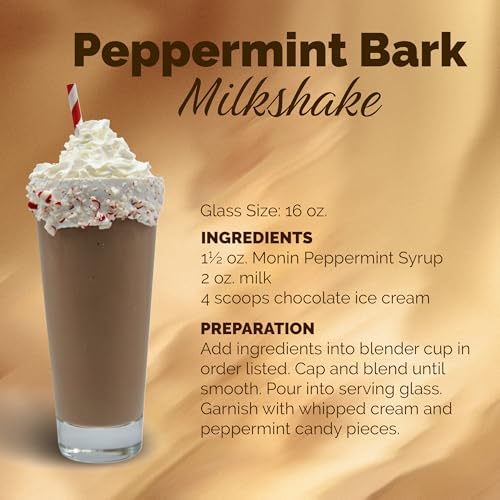 Monin Peppermint Syrup 1 Liter 4-Pack