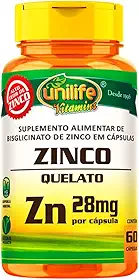 Zinco Quelato cápsulas 60 cápsulas Unilife