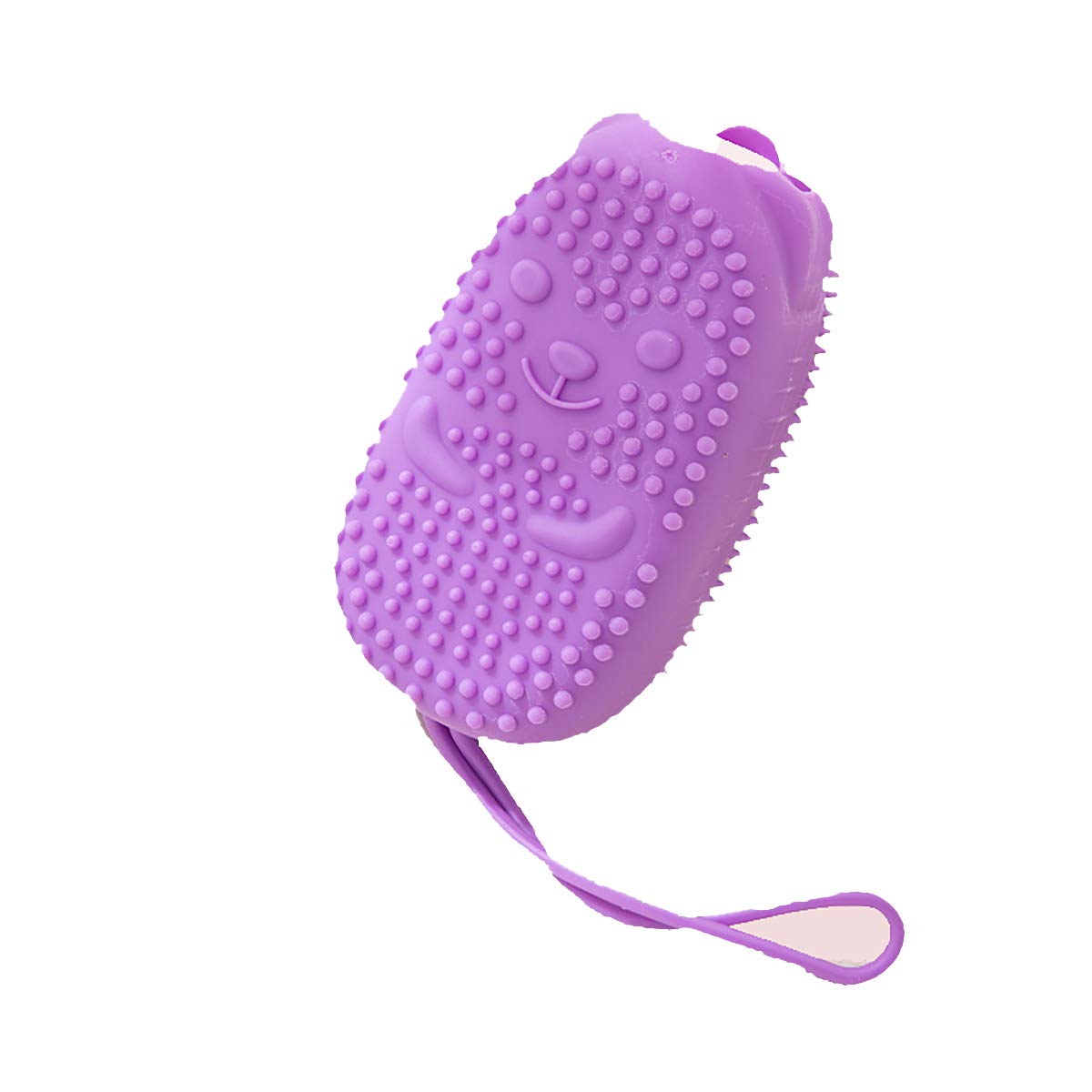 JunHoter Silicone Body Scrubber, Bath And Body Works Can Be Used With Small Soap To Remove Cutin&Exfoliator Easily, Suitable For Bathing，Shower, Back Brush And Skin Care.(Purple)