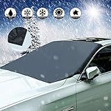 ❄Multifunktionale Windschutzscheibe: Im Winter, der frontscheibe Ihre Windschutzscheibe vor Eis, Schnee und Frost.Im Sommer, der Sonnenblende schützt hält dein Auto Kühler, Schutz gegen Sonnen, UV und Hitzeentwicklung.