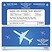 Produktbild Save the Date Karten zur Hochzeit (20 Stück) - Flugticket Motiv in Blau