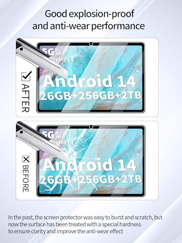 Protector de pantalla vidrio templado para tablet 10" miniatura 3