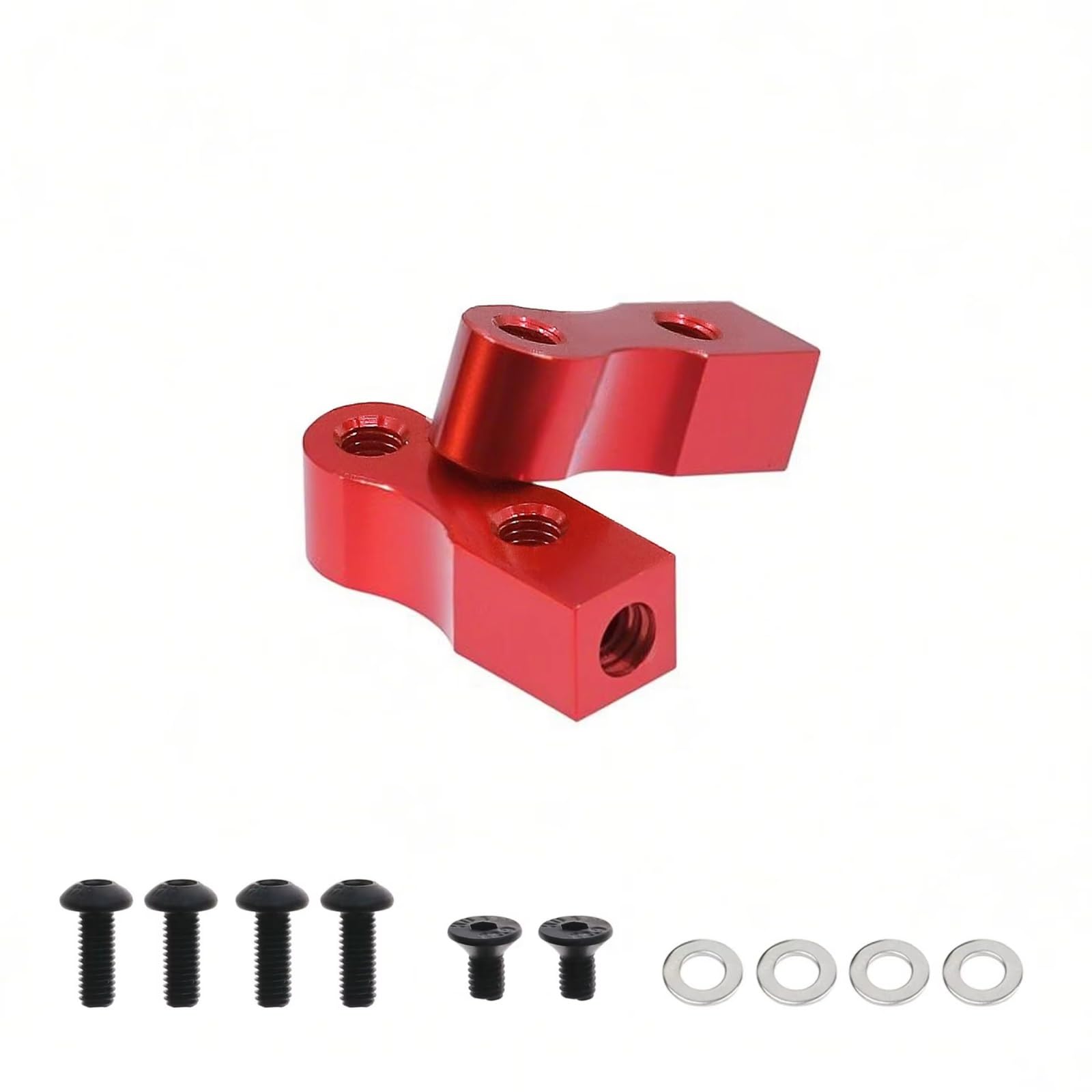 RC Car Accessories for MN98 for MN99S D90 D91 D96 for WPL C14 C24 C34 B14 B24 Metal Servo Mount Bracket Rc Model Crawler Car Truck for Buggy Upgrade Parts(Black)