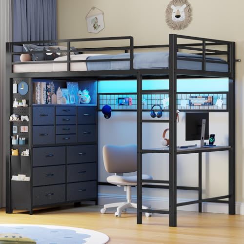 ADORNEVE Twin Loft 14 Drawers