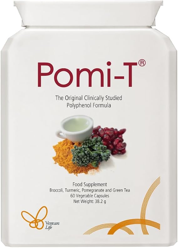 Pomi-T Polyphenol Food Supplement 120 Capsules (Pack of 2 x 60 Capsules)