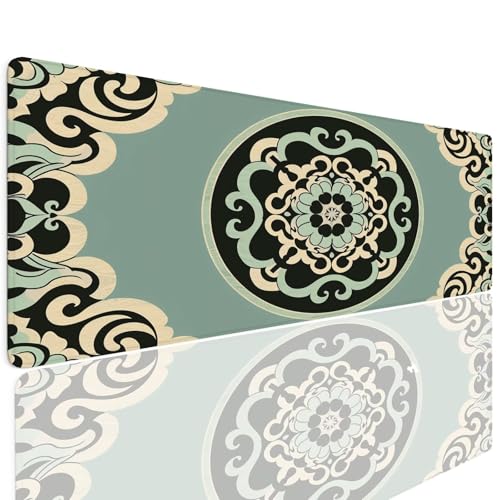 Tapis de Souris Gaming XL 600x300x4mm Petit sous Main Bureau, Gamer Mouse Pad Base en Caoutchouc Antidérapant Étanche Mouse Mat Accessoire Bureau pour Ordinateur, PC, Jeux, étude, Maison Design 4-407