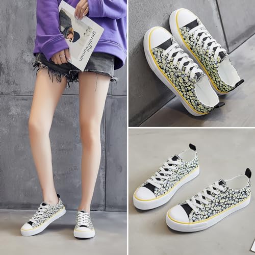 Image of ZGR Women's Canvas Low Top Sneaker Lace-up Classic Casual Shoes for Women