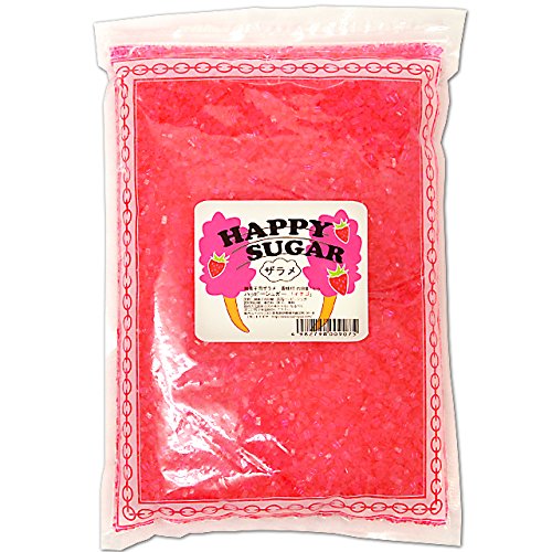 Amazon.co.jp: 綿菓子用 カラーザラメ イチゴ 1kg入 : 食品・飲料・お酒