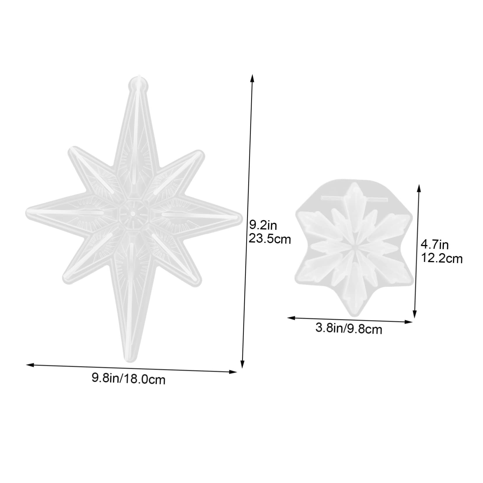 TEHAUX 10pièces Moule Silicone Flocon pour Décorations De Noël Flexible Et Facile à Démouler Parfait pour Créations Artisanales Époxy